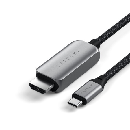 Кабель Satechi USB-C To HDMI 2.1 8K. Цвет: "серый космос"
