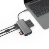 USB-хаб EnergEA AluHUB Max 11-in-1 Superspeed Aluminium USB-C 100W. Цвет: серый