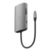 USB-хаб EnergEA AluHUB HD PRO 2 8-in-1 USB-C 3.1, USB-A, HDMI, RJ-45, SD/Micro SD. Цвет: серый
