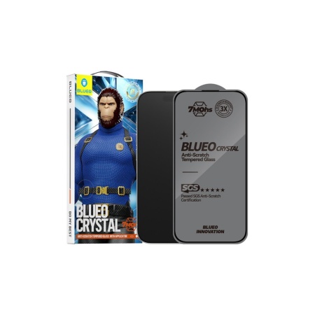 Защитное стекло BlueO Crystal Anti-Scratch Anti-Static Black для iPhone 16 Pro