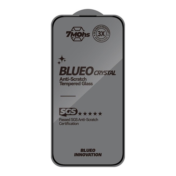 Защитное стекло BlueO Crystal Anti-Scratch Anti-Static Black для iPhone 16 Pro Max