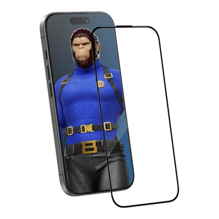Защитное стекло BlueO Crystal Anti-Scratch Anti-Static Black для iPhone 16 Pro Max