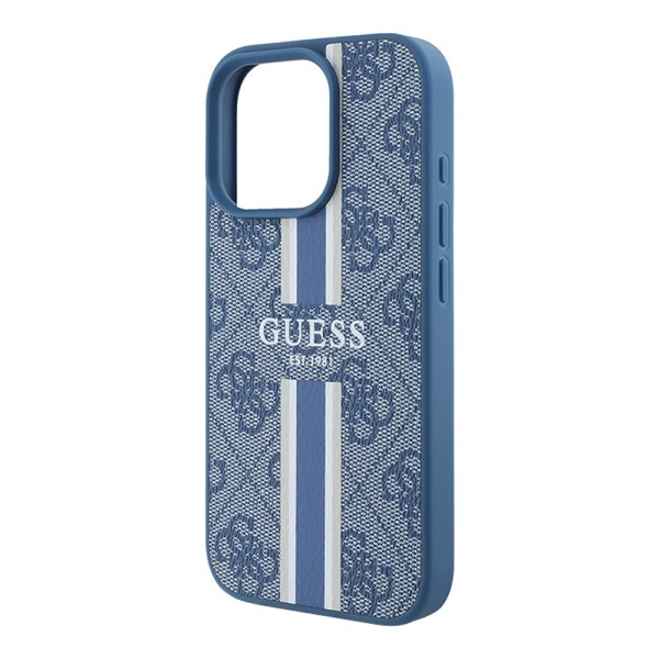 Чехол Guess PC/TPU 4G Tone On Tone MagSafe для iPhone 16 Pro Max. Цвет: белый