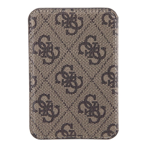 Магнитный бумажник Guess Cardslot MagSafe PU 4G Stripes. Цвет: коричневый
