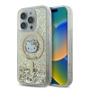 Чехол Hello Kitty Liquid Glitter Gold Fever для iPhone 16 Pro. Цвет: белый