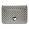 Чехол Lagerfeld  Saffiano Sleeve Monogram NFT Choupette для ноутбуков 16". Цвет: серебристый