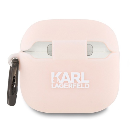 Чехол Lagerfeld Silicone case with ring NFT 3D Choupette для AirPods 4. Цвет: розовый