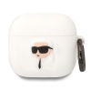 Чехол Lagerfeld Silicone case with ring NFT 3D Karl для AirPods 4. Цвет: белый