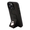 Чехол Lagerfeld GripStand PU Saffiano NFT Choupette metal для iPhone 16 Pro Max. Цвет: черный