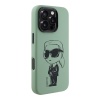 Чехол Lagerfeld Liquid Silicone NFT Graffiti Karl Ikonik для iPhone 16 Pro Max. Цвет: хаки