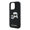Чехол Lagerfeld Liquid Silicone NFT Karl & Choupette Head для iPhone 16 Pro Max. Цвет: черный