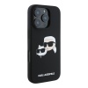Чехол Lagerfeld Liquid Silicone NFT Karl & Choupette Head для iPhone 16 Pro Max. Цвет: черный