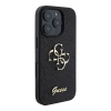 Чехол Guess Fixed Glitters 4G Big metal logo для iPhone 16 Pro Max. Цвет: черный