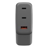 Адаптер питания EnergEA AmpCharge Gan100 2USB-C/1USB-A, PD/PPS/QC3.0, 100W. Цвет: серый