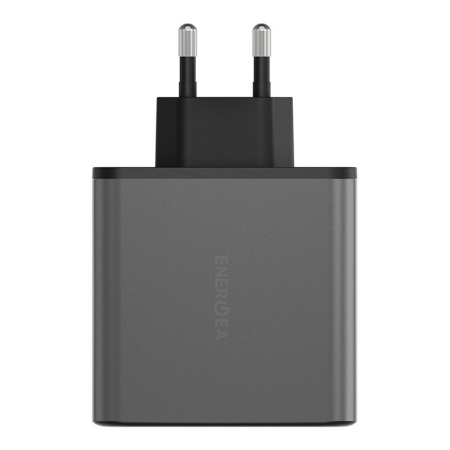 Адаптер питания EnergEA AmpCharge Gan100 2USB-C/1USB-A, PD/PPS/QC3.0, 100W. Цвет: серый