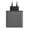 Адаптер питания EnergEA AmpCharge Gan100 2USB-C/1USB-A, PD/PPS/QC3.0, 100W. Цвет: серый