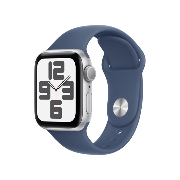 Apple Watch SE (2023), 40мм, корпус из алюминия серебристого цвета, Спортивная петля