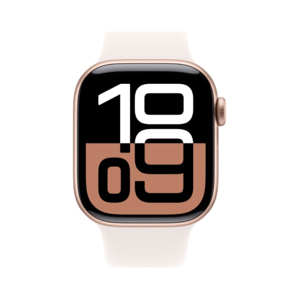 Apple Watch Series 10, 46мм, корпус из алюминия розового цвета, Спортивный ремешок (M/L)