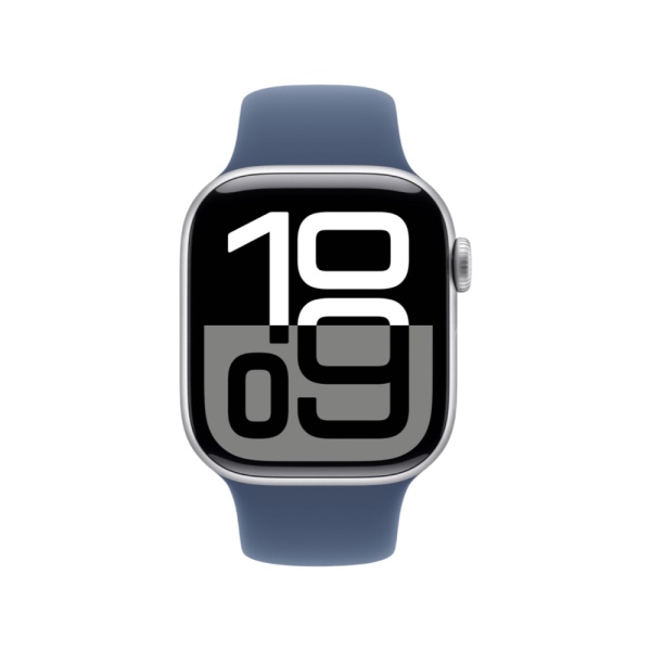 Apple Watch Series 10, 42мм, корпус из алюминия серебристого цвета, Спортивный ремешок (S/M) Apple Watch Series 10, 42мм, корпус из алюминия серебристого цвета, Спортивный ремешок (S/M)