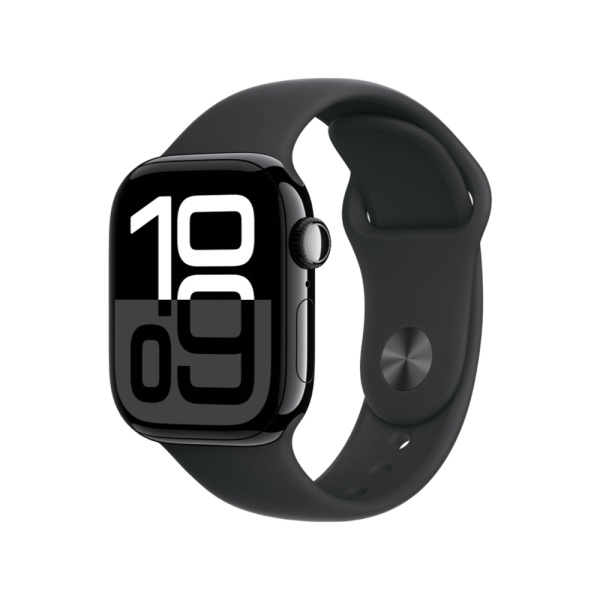 Apple Watch Series 10, 42мм, корпус из алюминия черного цвета, Спортивная петля