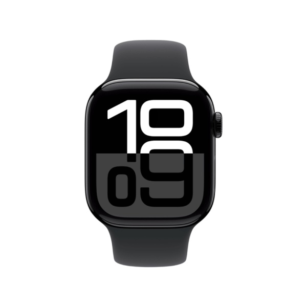 Apple Watch Series 10, 42мм, корпус из алюминия черного цвета, Спортивная петля