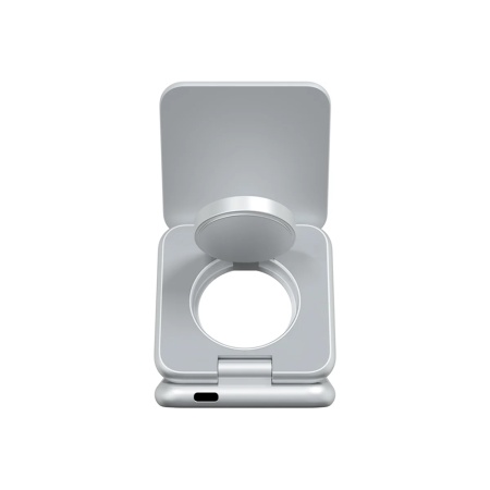 Беспроводное з/у Magssory Fold Pro 3 в 1 с Magsafe. Цвет: серебро