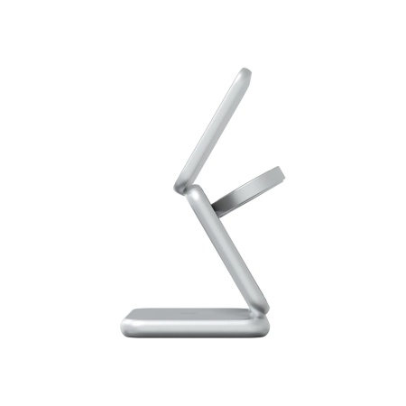 Беспроводное з/у Magssory Fold Pro 3 в 1 с Magsafe. Цвет: серебро