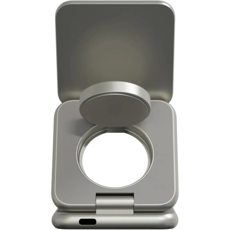Беспроводное з/у Magssory Fold Pro 3 в 1 с Magsafe. Цвет: титан