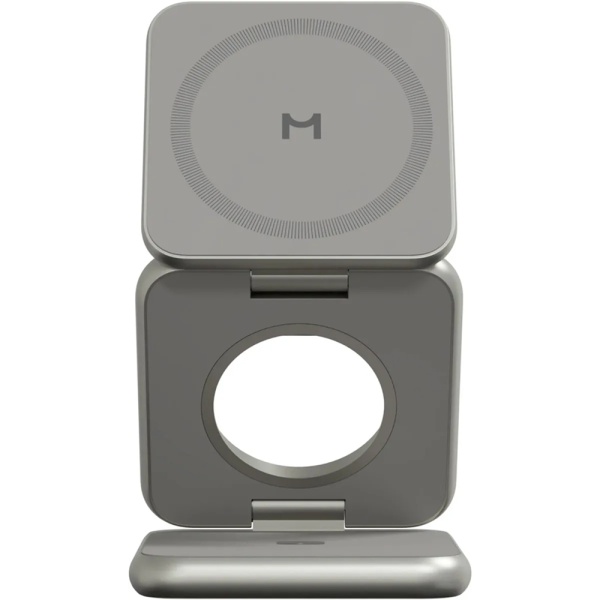 Беспроводное з/у Magssory Fold Pro 3 в 1 с Magsafe. Цвет: титан