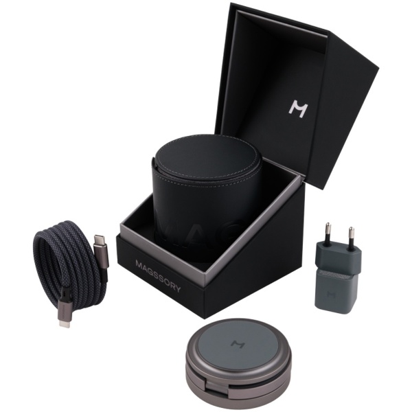 Беспроводное з/у Magssory Disc Signature WCH033m 3 в 1 с Magsafe. Цвет: полночь