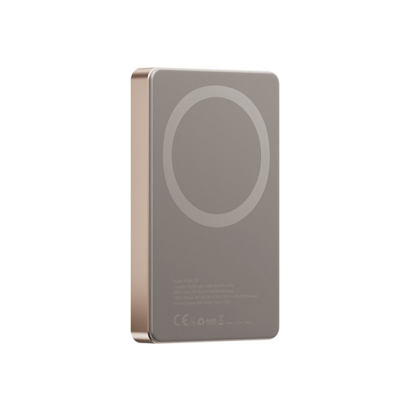 Внешний аккумулятор EnergEA AluPac, 10 000, 15W, Type-c 20W, Ultra Light. Цвет: золотой