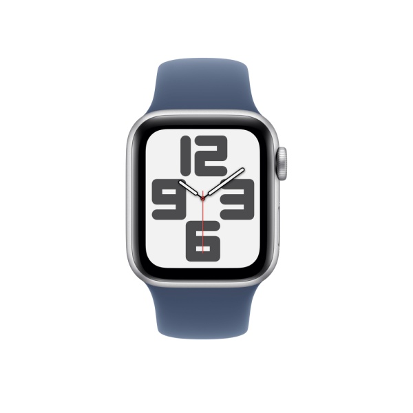 Apple Watch SE (2024), 40мм, корпус из алюминия серебристого цвета, Спортивный ремешок (M/L) Apple Watch SE (2024), 40мм, корпус из алюминия серебристого цвета, Спортивный ремешок (M/L)