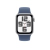 Apple Watch SE (2024), 40мм, корпус из алюминия серебристого цвета, Спортивный ремешок (M/L)