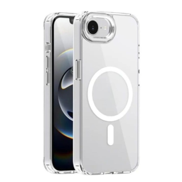 Чехол защитный vlp сrystal case с MagSafe для iPhone 16e. Цвет: прозрачный