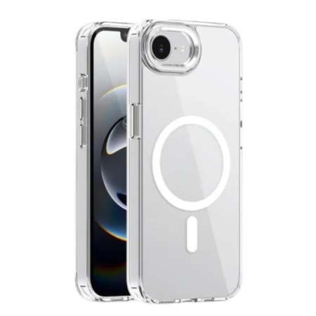 Чехол защитный vlp сrystal case с MagSafe для iPhone 16e. Цвет: прозрачный