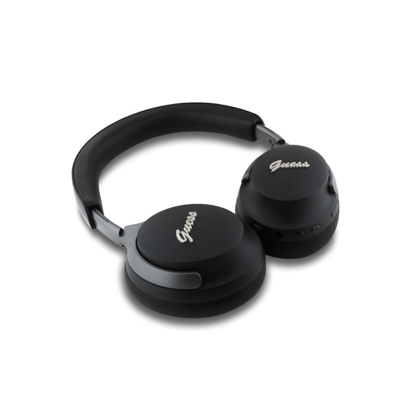 Беспроводные наушники Guess Bluetooth HP ANC/ENC with Script Metal Logo. Цвет: черный