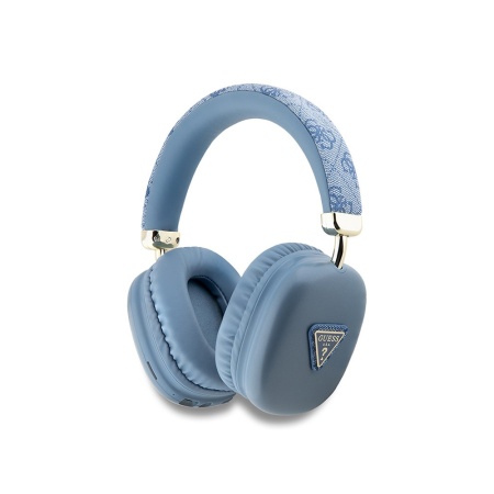 Беспроводные наушники Guess Bluetooth HP Oval 4G with Triangle Metal Logo. Цвет: синий
