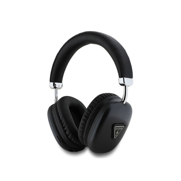 Беспроводные наушники Guess Bluetooth HP Oval Saffiano with Triangle Metal Logo. Цвет: черный
