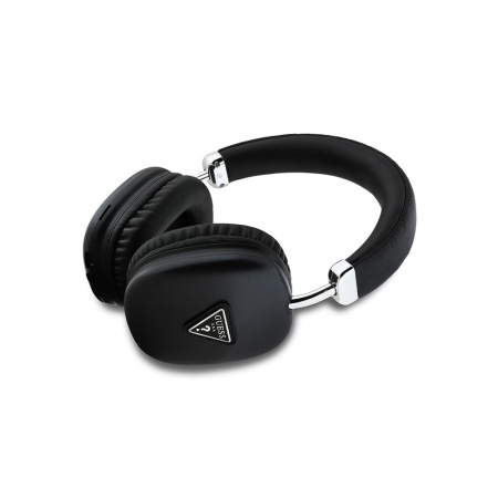 Беспроводные наушники Guess Bluetooth HP Oval Saffiano with Triangle Metal Logo. Цвет: черный