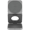 Беспроводное зарядное устройство uBear Balance Ultra, 3-в-1, MagSafe, Qi2. Цвет: серый