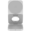 Беспроводное зарядное устройство uBear Balance Ultra, 3-в-1, MagSafe, Qi2. Цвет: серебро