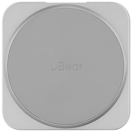 Беспроводное зарядное устройство uBear Balance Ultra, 3-в-1, MagSafe, Qi2. Цвет: серебро