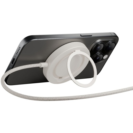 Беспроводное з/у Native Union SnapStand Magnetic Wireless Charger, MagSafe, 15W. Цвет: "песчаник"