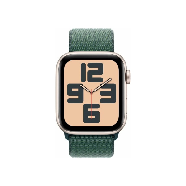 Apple Watch SE (2024), 40мм, корпус из алюминия цвета "Сияющая звезда", Спортивная петля Apple Watch SE (2024), 40мм, корпус из алюминия цвета "Сияющая звезда", Спортивная петля