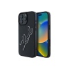 Чехол Lagerfeld 3D Rubber Bicolor Signature для iPhone 16 Pro Max. Цвет: черный