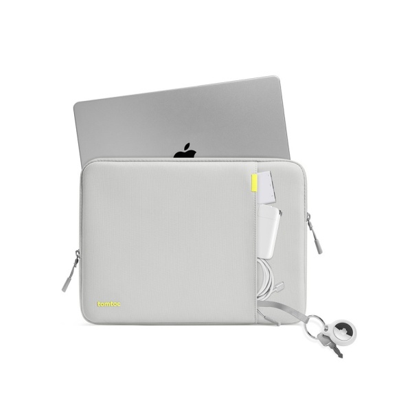 Чехол + органайзер Tomtoc Defender-A13 Laptop Sleeve Kit для ноутбуков 15". Цвет: серый