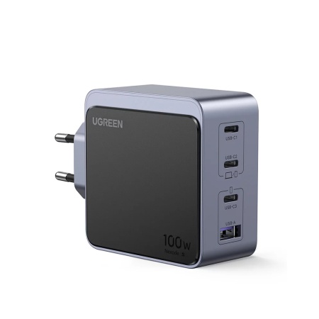Сетевое зарядное устройство UGREEN X565 Nexode S 100W. Цвет: серый
