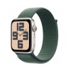 Apple Watch SE (2024), 44мм, корпус из алюминия цвета "Сияющая звезда", Спортивная петля