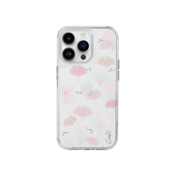 Чехол Uniq COEHL Meadow Spring для iPhone 14. Цвет: розовый