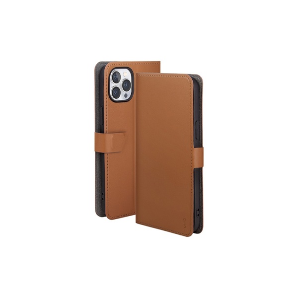 Чехол-книжка Uniq Journa Heritage для iPhone 14 Pro, искусств. кожа. Цвет: коричневый